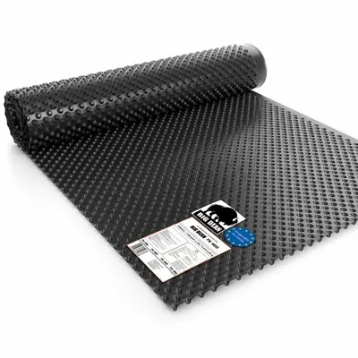 Produktbild von BigDean Premium Noppenfolie 1x10m Nässeschutz für Hochbeete und Mauern – Noppenbahn extrem reißfest & Gefertigt in Europe, KI-generiertes Bild