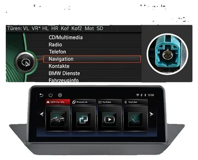 Produktbild von Auto-Multimedia-Display, 10,25 Zoll Touchscreen, WLAN- und Bluetooth-Konnektivität, Keine, Für CIC