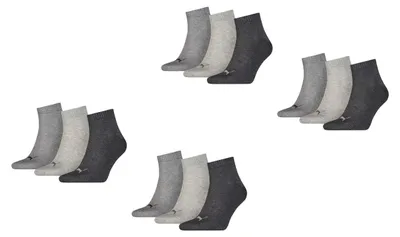 Obrázok produktu pre Puma Quarter Socken 12-balenie, melírované, veľkosť: 39-42