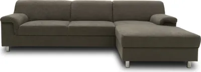 Produktbild von DOMO Collection Ecksofa Jamie, Couch in L-Form mit Schlaffunktion, Schlafsofa, Sofa, Polsterecke, 251 x 150 x 72 cm (BxTxH), grau