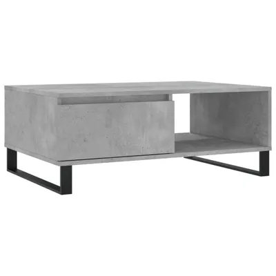Immagine prodotto di Tavolino da caffè grigio cemento 90x60x35 cm materiale a base di legno