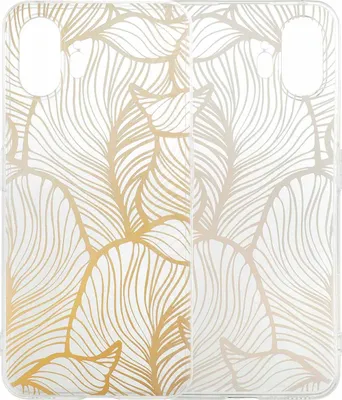 Zdjęcie produktu dla etui imoshion Design do telefonu Nothing Phone (2) - Golden Leaves Transparent