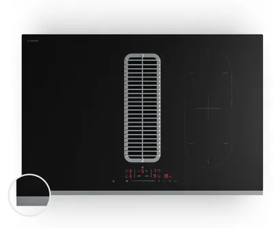 Obrázok produktu pre Klarstein Verosteel indukčná varná doska s digestorom - 80 cm, 4 zóny, 7400 W, dotykový posuvník, časovač, detská poistka, indikátor zvyškového tepla, integrovaný digestor, sklo-nehrdzavejúca oceľ