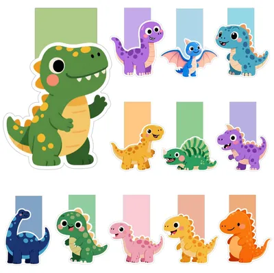 Productafbeelding van Set van 12 Magnetische Lesezeichen met Dierenthema voor Kinderen