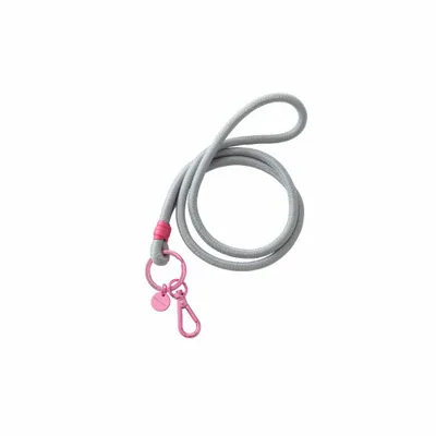 Obrázok produktu pre Darčeková spoločnosť Metropolitan Neo Lanyard, s karabínou, šnúrka, prívesok na kľúče, sivá / ružová, 73074