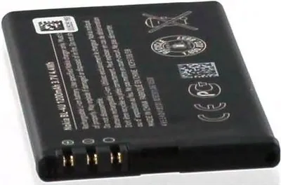 Produktbild von Akku für Nokia BL-4U Li-Ion 3,7 Volt 1000 mAh schwarz.