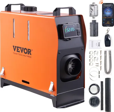 Produktbild von VEVOR Luft Dieselheizung Standheizung 12 V 5 kW, Luftheizung Air Diesel Diesel Standheizung Lufterhitzer, 0,16–0,52 L/Std. Dieselheizung mit LCD-Display & Fernbedienung & Bluetooth-APP