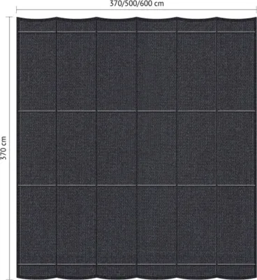 Immagine prodotto di SHADOW COMFORT Tenda da sole pieghevole 3,7 x 3,7 m Nero carbone
