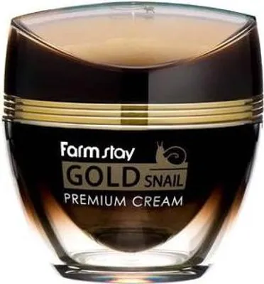 Produktbild von FARMSTAY Gold Snail Gesichtscreme mit Schneckenschleim und Gold 50 ml