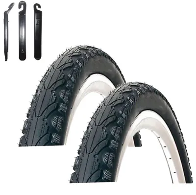 Immagine prodotto di 2 pneumatici per bicicletta Kenda K-935, misura 24 x 1,75 (47-507), colore nero, inclusi levagomme