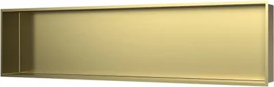 Produktbild von SAT Aurum Duschnische Wandnische Edelstahl 304 Nischablage Badregal Montage ohne Bohren 121x28 cm, Gold gebürstet