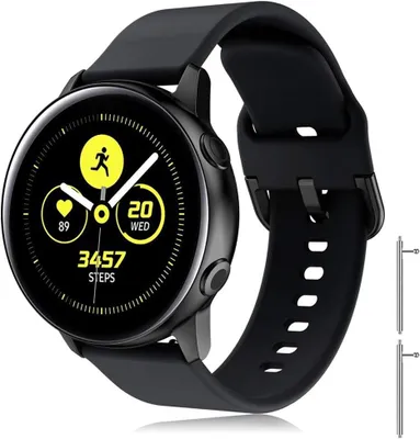 Imagen del producto de Correa para reloj de 20 mm, compatible con Galaxy Watch Active/Active 2, Galaxy Watch 3, Gear Sport y Gear S2 Classic