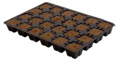 Zdjęcie produktu dla Tacka do siewu - Kostki do siewu 3,5 x 3,5 cm - 24 sztuki - 30 x 20 x 3 cm