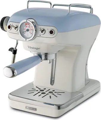 Produktbild von Vintage Siebträger-Espressomaschine blau