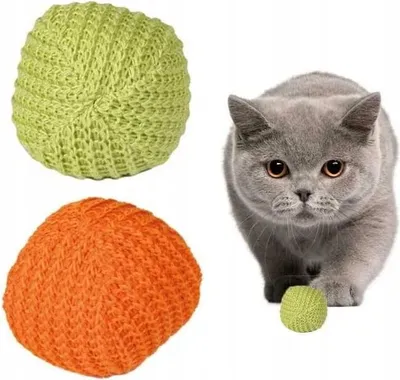 Produktbild von Trixie Wollbälle mit Katzenminze für Katzen 4,5 cm 2 Stück