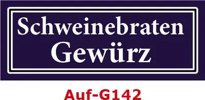 Produktbild von 5 Stück Gewürzaufkleber Schweinebraten Gewürz 40x16mm Gewürzetiketten Sticker Lebensmittel (Auf-G142)