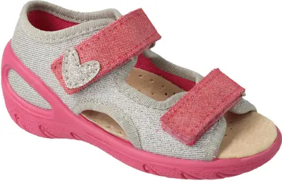 Produktbild von Kinderschuhe Sandalen Befado Lederdecksohle Rosa Silber 29