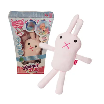 Image de Peluche Mosquidolls Berjuan Rose (24 cm)