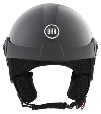Immagine prodotto di BHR 833 PEAK, Casco Moto Demi-Jet Omologato ECE 22.06, Peso e Dimensioni ridotte & Design Minimal per la Massima Funzionalità, Nero Metallizzato, L
