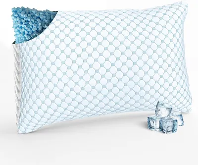 Produktbild von Nackenkissen 50 x 70 cm, Memory Foam, für Schlafzimmer, ergonomisches Kissen, weiß