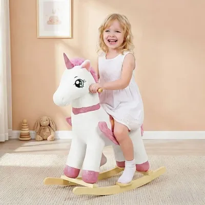 Image de Grand cheval à bascule licorne pour enfants