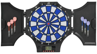 Produktbild von Dartscheibe Elektronisch Spiele Programme Spieler Türen Pfeile Sound schwarz