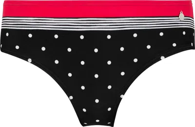 Produktbild von LASCANA Bikini-Hose Monroe schwarz-rot Größe 36