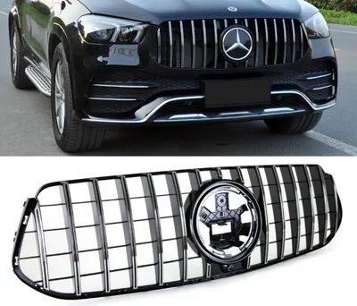Produktbild von Kühlergrill Schwarz Chrom passt für Mercedes GLE AMG Line V167 / C167 ab 2018 auf Sport-Panamericana GT