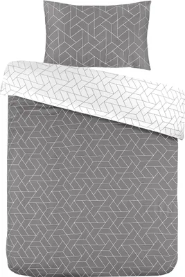 Produktbild von Bettwäsche Florence 100-FR Grau 220cm x 240cm / 65cm x 65cm (2 Stk.)