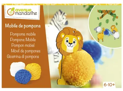 Produktbild von Kreativbox Pompons, Wüstentiere