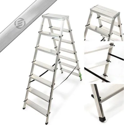 Immagine prodotto di Scala domestica compatta a 7 gradini, ripiegabile, professionale