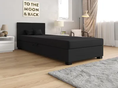 Obrázek produktu pro Jednolůžková čalouněná postel 120x195 LOCIKA 1 - šedá