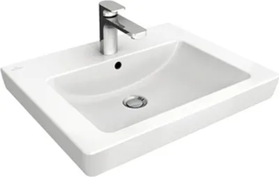 Produktbild von Villeroy & Boch Subway 2.0 Waschtisch, mit Überlauf, 1 Hahnloch, 650x470mm, 7113FA01