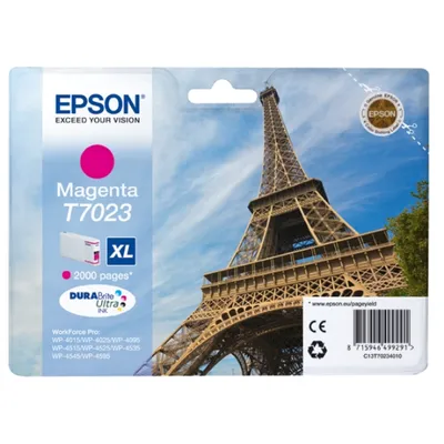 Produktbild von Epson Eiffel Tower Tintenpatrone XL Magenta 2k, Magenta, Tinte auf Pigmentbasis, 21,3 ml, 1 Stück(e)