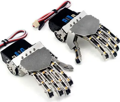 Produktbild von Rechte Roboterhand - fünf Finger / Metallmanipulatorarm / Mini-Bionikhand / Humanoider Roboterarm