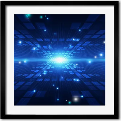 Produktbild von Bild - 50 cm x 50 cm - MDF - Rahmen, Wandkunst - Dreidimensionaler Hintergrund