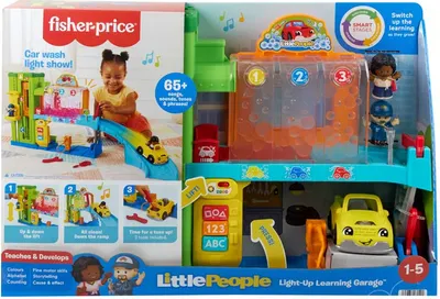 Produktbild von Fisher-Price Little People Light-Up Learning Garage, Garage, 1 Jahr(e), Akkus/Batterien enthalten, AA, Mehrfarbig, Kunststoff