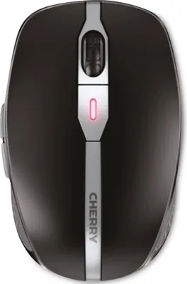 Immagine prodotto di CHERRY MW 9100, Mouse senza fili, Connessione opzionale tramite Bluetooth o radio a 2,4 GHz, Risoluzione regolabile a 3 livelli fino a 2400 dpi, Ricaricabile, Nero