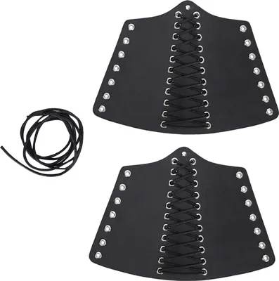 Produktbild von 2 Sets Punk Bracer Schwarz Out