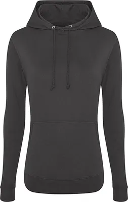 Produktbild von Just Hoods JH001F | Girlie College Hoodie / Kapuzenpullover / WRAP  - Farbe: Storm Grey (Solid) - Größe: XXL