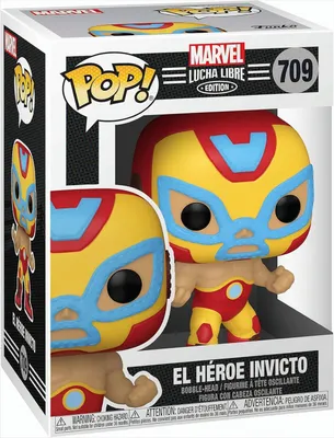 Produktbild von Marvel Lucha Libre - El Héroe Invicto Iron Man 709 - Funko Pop! - Vinyl Figur