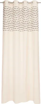 Produktbild von TOM TAILOR Blickdichter Ösenvorhang KNOTLINES Schwarz 140 x 260 cm