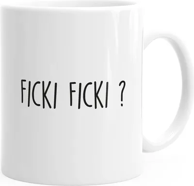 Produktbild von Kaffee-Tasse mit Spruch Ficki Ficki? Motiv lustig Ironie Kaffeebecher MoonWorks® weiß Keramik-Tasse