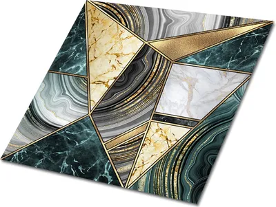 Produktbild von Selbstklebende Platten 30x30 cm Wandpaneele 9 Stück im Set Wanddeko - Abstraktion Art Deco.