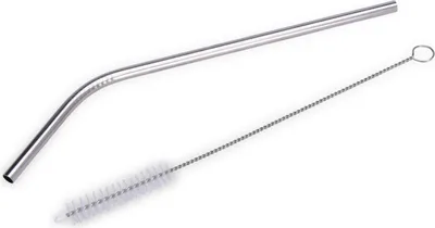 Produktbild von Excellent Houseware Strohhalm-Set, Edelstahl 18/10, 21,5 x 0,6 cm, Silber