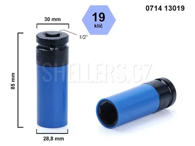 Obrázek produktu pro Klíč na kolové šrouby a matice Würth 071413019, na litá kola, hlava klíče 19mm