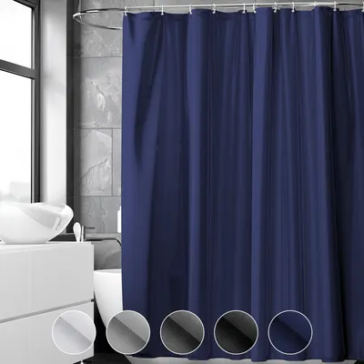 Immagine prodotto di Tenda da doccia impermeabile, 120 x 180 cm, con 6 ganci