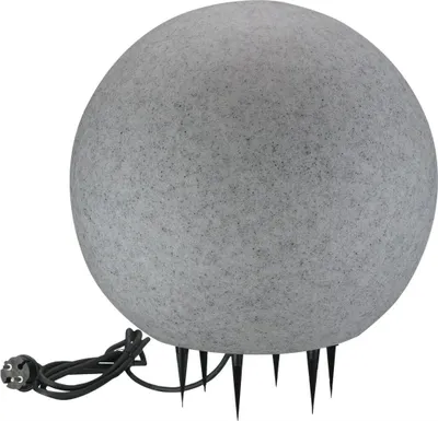 Immagine prodotto di Lampada da giardino a sfera grigia Ø50 cm 1xE27 25 W IP65 ARGENTO Polux