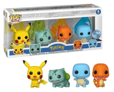 Image de Funko POP Jeux : Pokémon - Starters 4-Pack (EMEA)
