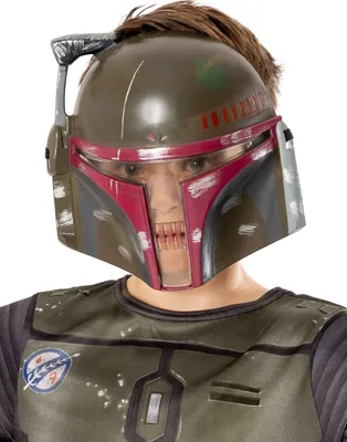 Produktbild von Star Wars - Maske ‘” ’Boba Fett“ - Jungen BN5813 (Einheitsgröße) (Grün/Weinrot)